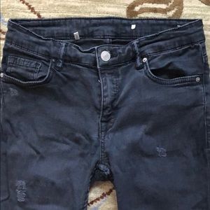 Zara skinny jeans with rips